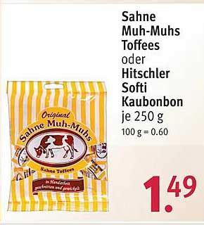 Sahne Muh Muhs Toffees Oder Hitscher Softi Kaubonbon Angebot Bei