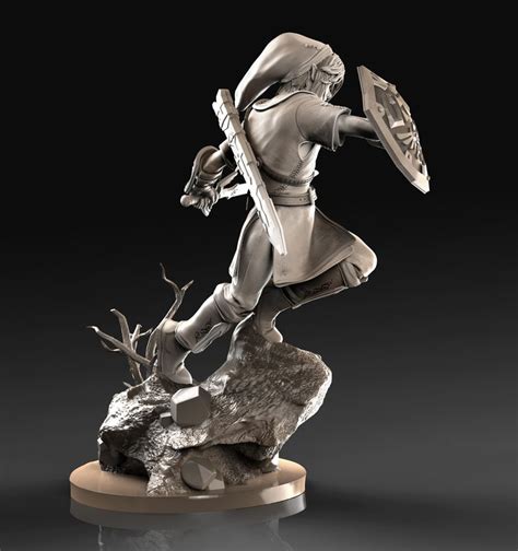 Artstation Link From Leyend Of Zelda Caleb Nefzen Sculpting