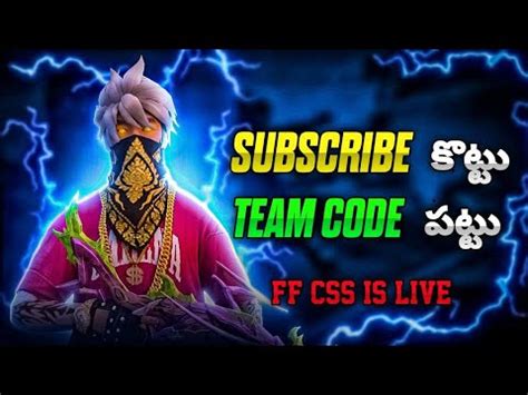 Free Fire Live In Telugu Ff Total Gaming Live Munna Bhai Live Ff