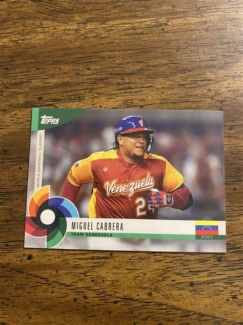 2023 Topps World Baseball Classic Global Stars Miguel Cabrera 8 Ebay