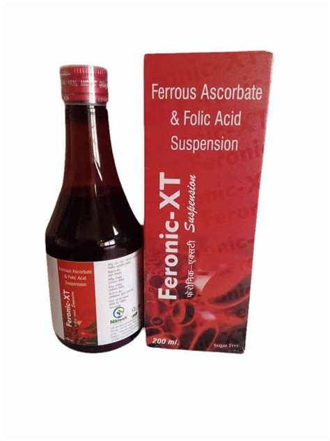 Ferrous Ascorbate Folic Acid Suspension Syrup At Rs Bottle