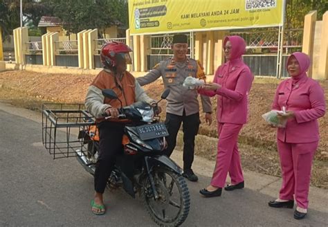 Polsek Batanghari Leko Bersama Bhayangkari Gelar Bukber Dan Bagikan