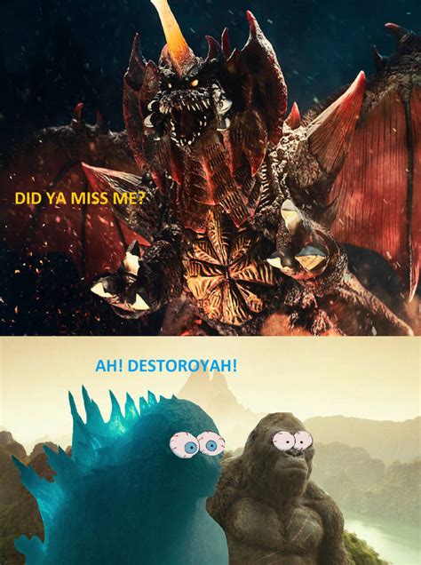 Godzilla And Kong React Destoroyah By Mnstrfrc On Deviantart