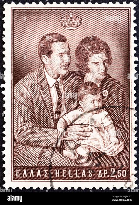 Greece Circa A Stamp Printed In Greece Issued For Princess