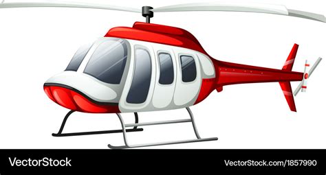 A Helicopter Flying Royalty Free Vector Image VectorStock