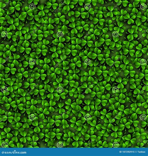 Green Clover Texture Stock Vector Illustration Of Decorative 107292915