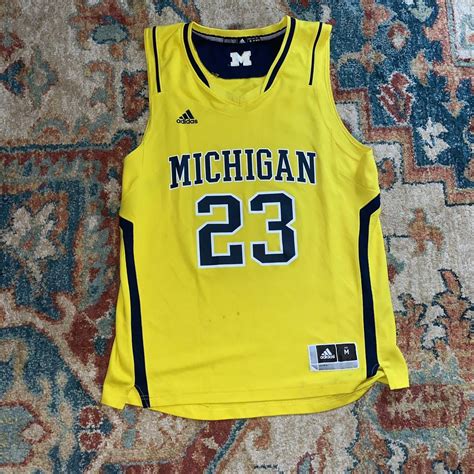 Michigan Adidas Basketball Jersey Number 23 Small Depop