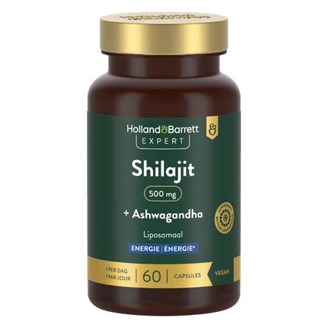 Holland Barrett Expert Shilajit Ashwagandha 500 Mg 60 Capsules