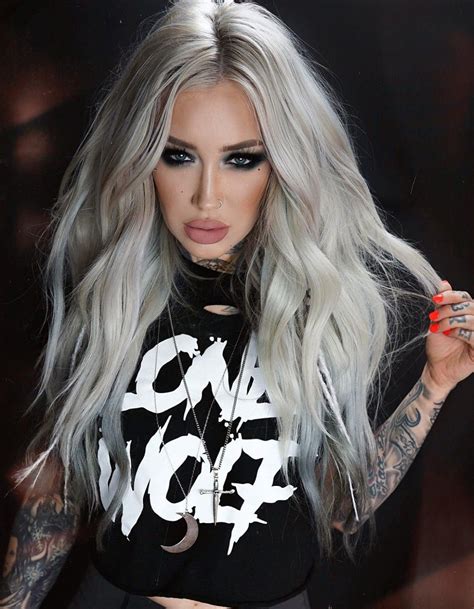 Blonde Hair Goals Silver Blonde Hair Dark Beauty Pakistani Bridal Hairstyles Blonde Tattoo