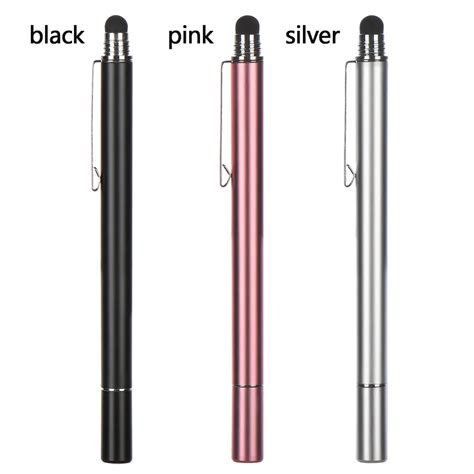 Valeur Type Noir Stylet Tactile Universel En Silicone Double T Te