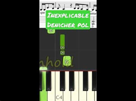 Inexplicable Denicher Pol Piano Facil Partitura YouTube