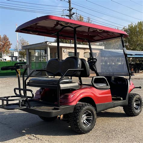 White Multi Seater Electric Golf Cart With Canopy Ce Certification