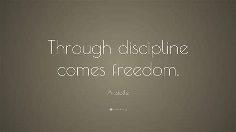 Aristotle Quote Through Discipline Comes Dom Hd Wallpaper Pxfuel