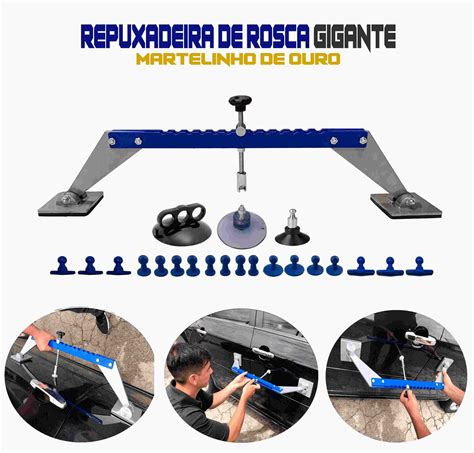 Kit Repuxadeira De Rosca Gigante Martelinho De Ouro Megatools Ferramentas