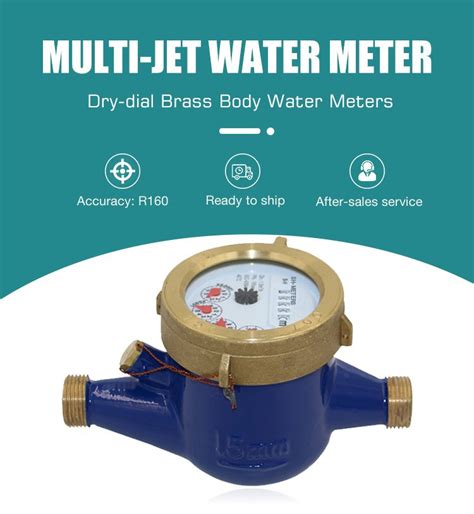 Brass Multi Jet Water Meter Household Water Meter Dn Dn