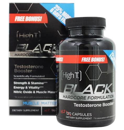 High T Testosterone Booster Black Hardcore Formulation Free Bonus 152 Capsules