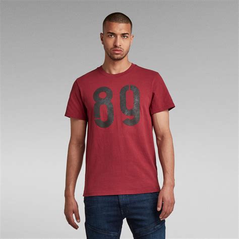 Layered Graphic T Shirt Red G Star Raw