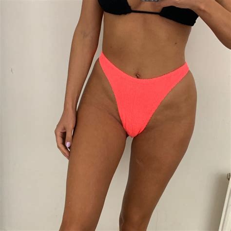 Women S Orange Bikini And Tankini Bottoms Depop