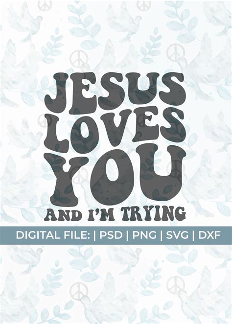 Funny Jesus Svg Jesus Loves You Svg Funny Christian Svg Etsy