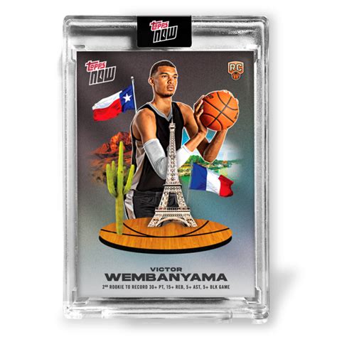 Victor Wembanyama Topps Now Basketball Card Vw