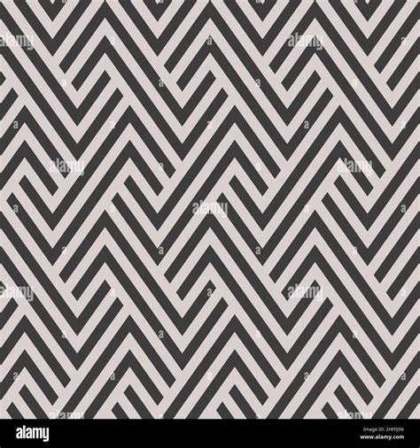 Zigzag Lines Geometric Seamless Background In Black And White Color