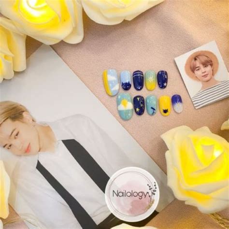 Army Nails Dise Os De U As Largas Inspiradas En Jimin De Bts Sonica