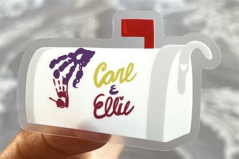 Disney Pixar Carl And Ellie Mailbox Sticker Pixar Up Carl And Etsy