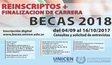 Apertura De Convocatorias A Becas Unicen Facultad De Ciencias De