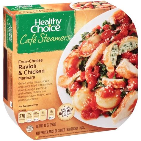 Healthy Choice Cafe Steamer Ravioli And Chicken Marinara 10 Oz From