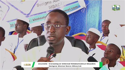 Discours Mame Cheikh Mbacké Journée Coranique Daara Internat Khidmatoul