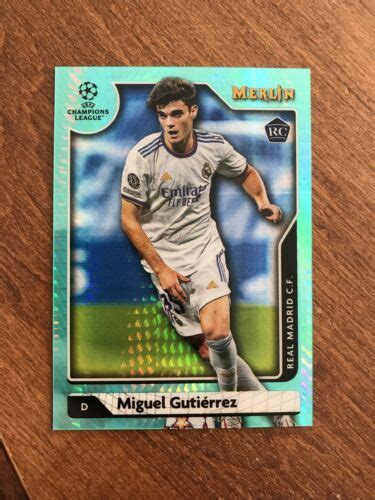 Miguel Gutierrez 2022 Topps Chrome Merlin Aqua Prism Refractor Rookie