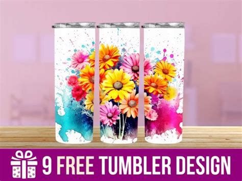 3D Parrot Watercolor Splash Tumbler Wrap Graphic By Hassanaasi001