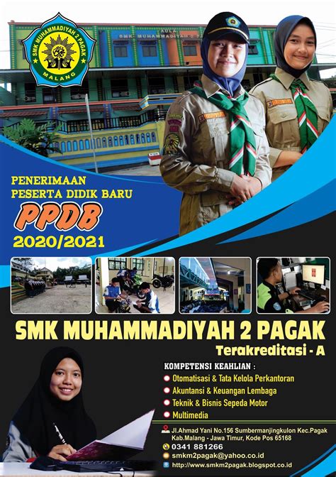 Penerimaan Peserta Didik Baru PPDB 2020 2021 SMK MUHAMMADIYAH 2 PAGAK