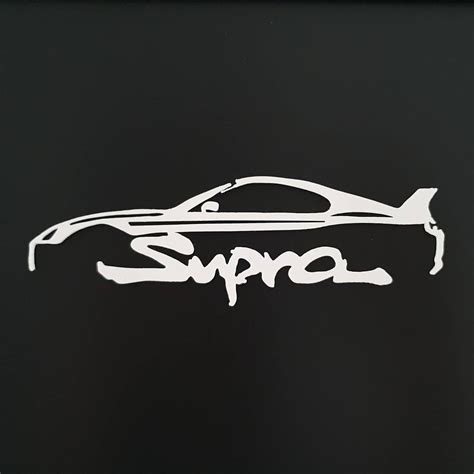 Silhouette Bild Von Toyota Supra Mk4 Etsy