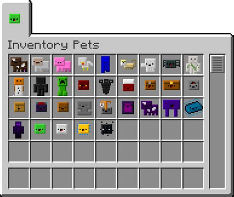 Inventory Pets Mod For Minecraft 1 16 5 1 15 2 1 12 2