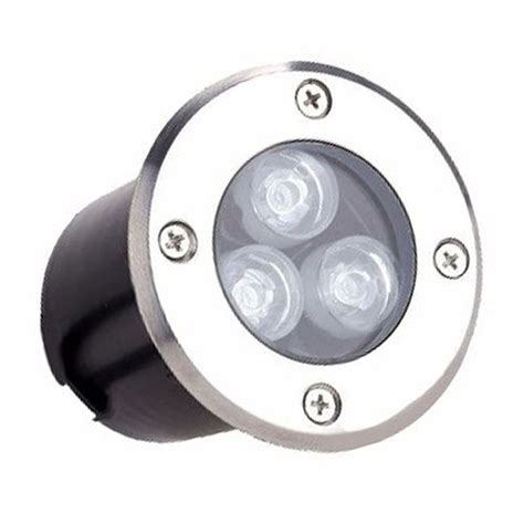 Balizador Spot Led Embutir 3w Piso Ip67 Branco Quente 110 220V Submarino