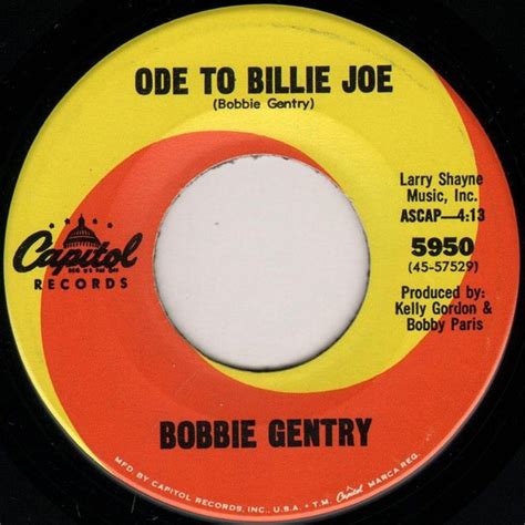 Bobbie Gentry Ode To Billie Joe 1967 Los Angeles Pressing Vinyl