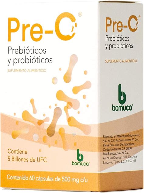 Pre O Probióticos y Prebióticos 60 cápsulas Amazon mx Salud y