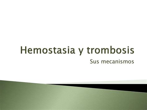 Hemostasia Y Trombosis Futuramedica Encolores UDocz