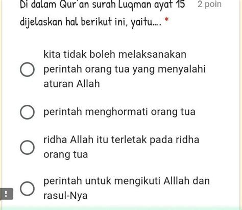 Pahami Surah Luqman Ayat 15 Menjelaskan Tentang Aatiqah Murottal Quran