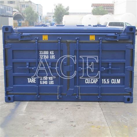 Csc Certificated New 20ft Half Height Hard Open Top Container Product On Ace Container And Parts