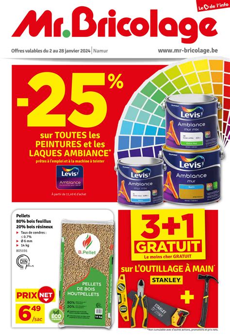 Mr Bricolage Belgique Du 2 Au 28 Janvier 2024 Page 1