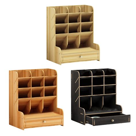 Houten Bureau Organizer Multifunctionele Diy Pen P Grandado