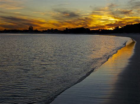 Brassy Sunset Jimmys Beach Hawks Nest Photograph By Simon Wilson Fine