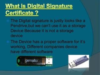 Digital signature certificate | PPT