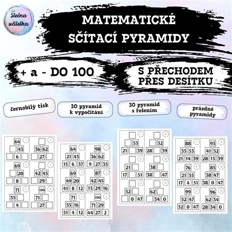 Matematick S Tac Pyramidy Do S P Echodem P Es