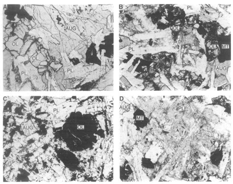 Photomicrographs Of Miocene Mafic Intrusive Rocks From The Sinai