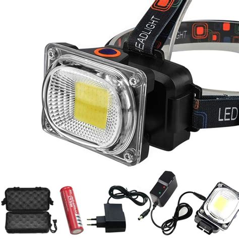 Headlamp Super Powerful Cob Led Headlamp Dc Rechargeable Headlight