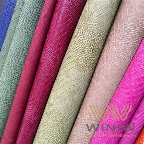 Best Quality Vegan Leather Fabric Material For Leather Goods Winiw Microfiber Leather