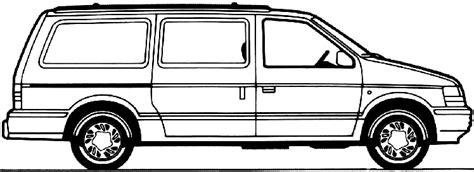 Mini Van Line Art Clip Art Library